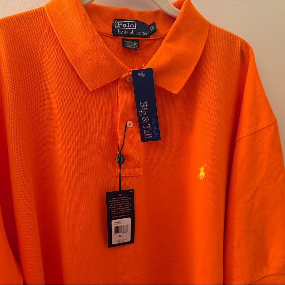Polo By Ralph Lauren 4XB Men’s Big and Tall Cotton Polo Short Sleeve Shirt